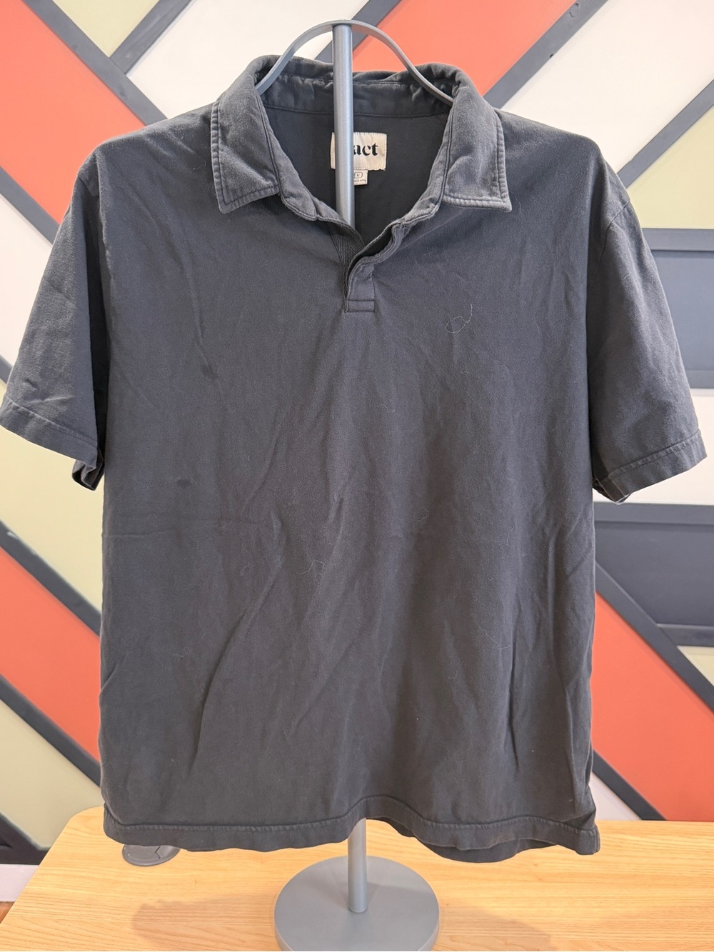 Pact Men’s Black Polo Shirt